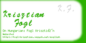 krisztian fogl business card